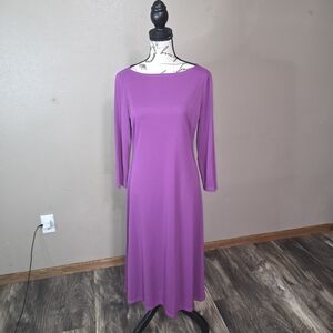 Ralph Lauren Purple Long Sleeve Dress